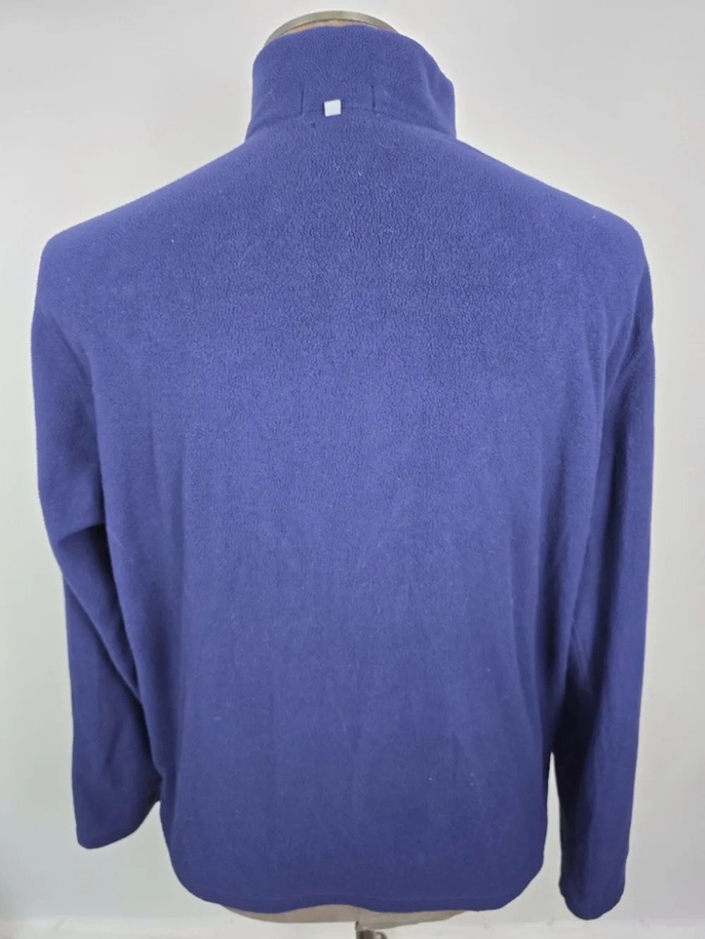Ralph Lauren Performance Fleece Quarter Zip Pullover Blue Yellow Mens XL